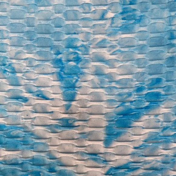 3/$12 Rue21 top Tie dye print honeycomb top w stretch & cinch string athleisure - Picture 13 of 16